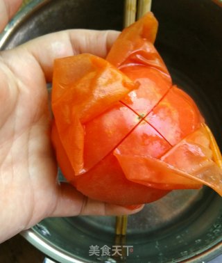 番茄酱蛋花汤的做法步骤：2