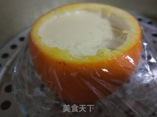 橙子蒸蛋的做法步骤：9