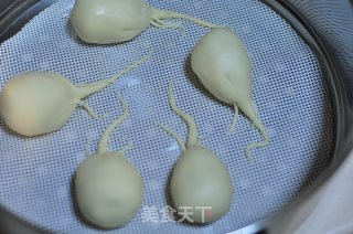 仿真白萝卜馒头的做法步骤：6