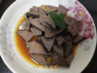 百香果拌猪肝的做法步骤：6