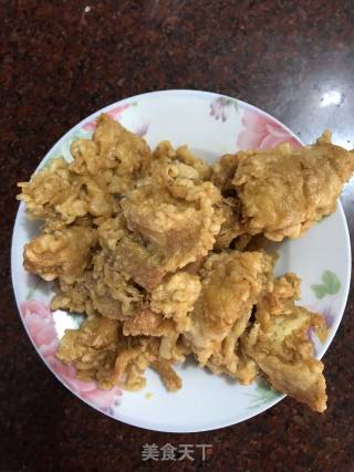 炸鸡皮的做法步骤：7