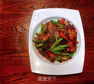 农家炒肉的做法步骤：7