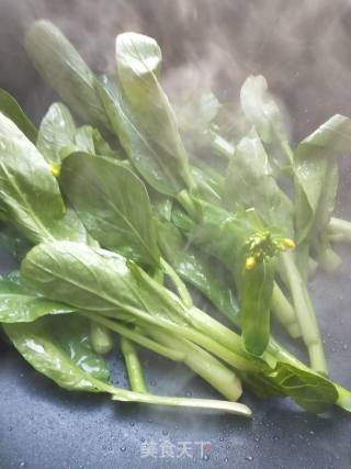 菜心小白菜合炒的做法步骤：4