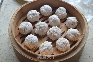 珍珠豆腐肉丸子的做法步骤：8
