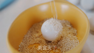 红豆小煎堆【初味日记】的做法步骤：9