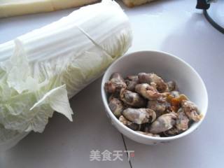 鸡心烩白菜的做法步骤：1