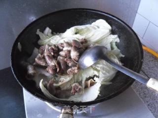 鸡心烩白菜的做法步骤：6