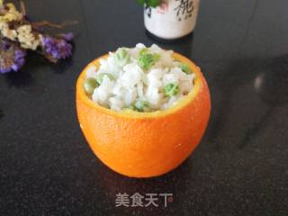香橙蒸米饭的做法步骤：8