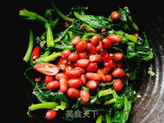 #团圆饭#花生拌菠菜的做法步骤：5