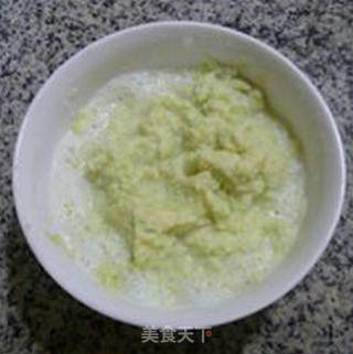肉末苦瓜豆渣饼的做法步骤：1