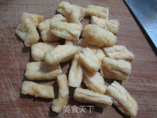 油豆条炒牛心菜的做法步骤：3