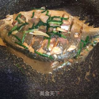 红烧鲳鱼的做法步骤：8