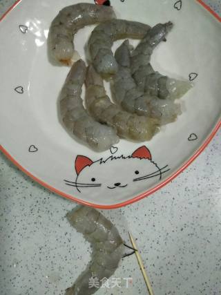 虾仁豆腐蒸蛋的做法步骤：2