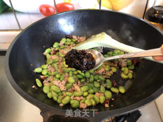 肉末炒毛豆籽的做法步骤：6