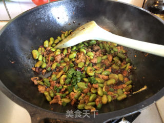 肉末炒毛豆籽的做法步骤：7
