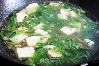 豌豆苗豆腐汤的做法步骤：7