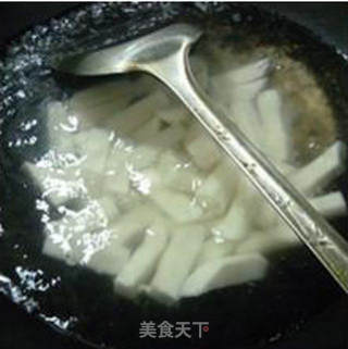 胡萝卜炒年糕的做法步骤：6
