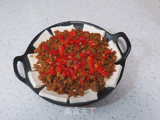 轻松搞定鲜辣爽口的下饭菜【剁椒肉末蒸豆腐】的做法步骤：10