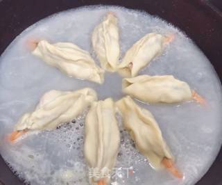 鲜虾猪肉煎饺的做法步骤：9