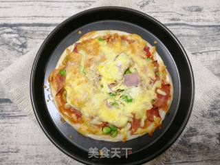 手抓饼版披萨的做法步骤：11