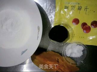 糯米南瓜豆沙包的做法步骤：1