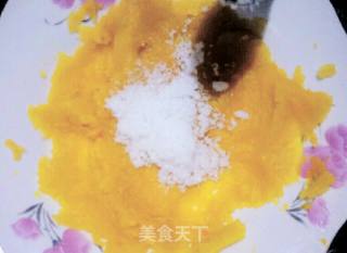 糯米南瓜豆沙包的做法步骤：2