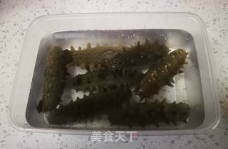 葱爆海参的做法步骤：2