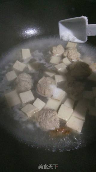 鸡肉丸豆腐汤的做法步骤：5