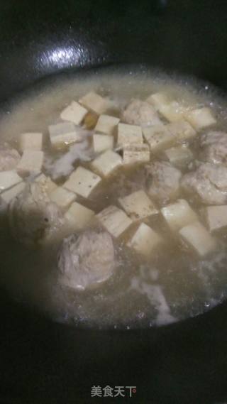 鸡肉丸豆腐汤的做法步骤：7