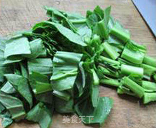 油菜蕻油豆腐鹅血汤的做法步骤：6