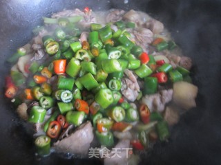农家小炒鸡#大吉大利#的做法步骤：7