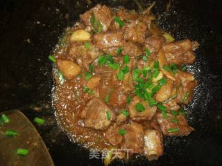 #团圆饭#排骨烧菜花的做法步骤：12