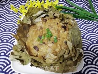 荷叶糯米鸡饭的做法步骤：14