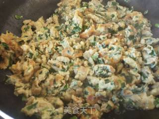 鸡蛋虾仁韭菜的做法步骤：7
