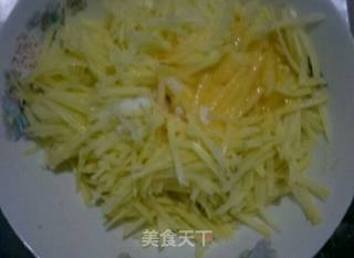 十分钟早餐*土豆丝饼的做法步骤：3