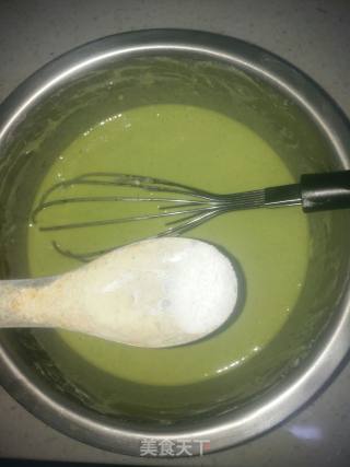 治愈系美食：菠菜鸡蛋饼的做法步骤：7