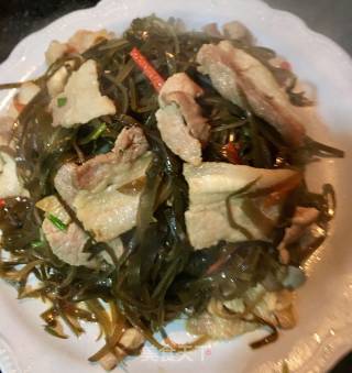 五花肉炒海带丝的做法步骤：15