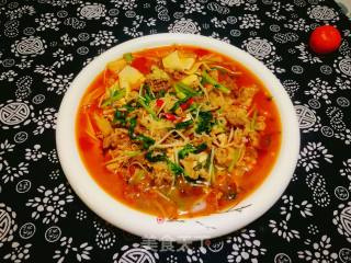 #团圆饭#金针菇千张煮羊肉卷的做法步骤：13