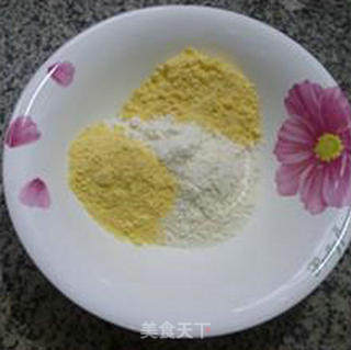 桂花玉米面煎饼的做法步骤：1