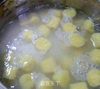 桂花甜酒酿玉米汤果的做法步骤：6