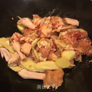 炒鸡酒的做法步骤：3