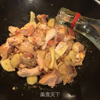 炒鸡酒的做法步骤：4