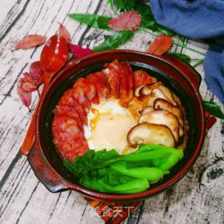 腊肠煲仔饭的做法步骤：10