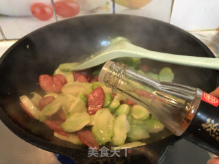儿菜炒牛肉肠的做法步骤：11