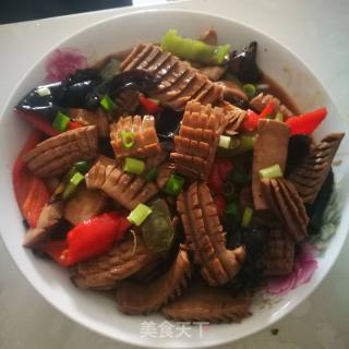 爆炒腰花的做法步骤：7