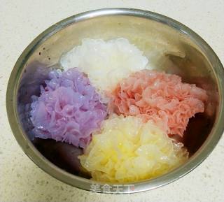 创意银耳新吃法～多彩银耳花的做法步骤：6