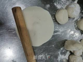 韭菜鸡蛋虾干饼的做法步骤：9