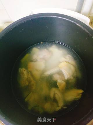 鸡肉山药菠菜粥的做法步骤：5