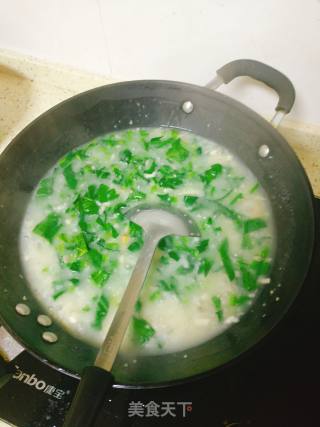 鸡肉山药菠菜粥的做法步骤：10