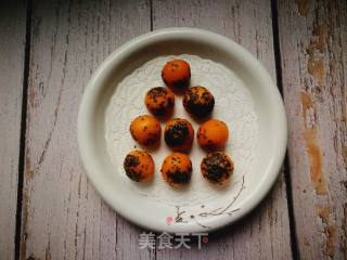 #团圆饭#黑芝麻红薯丸的做法步骤：11